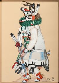 untitled, Katsina dancers, pair