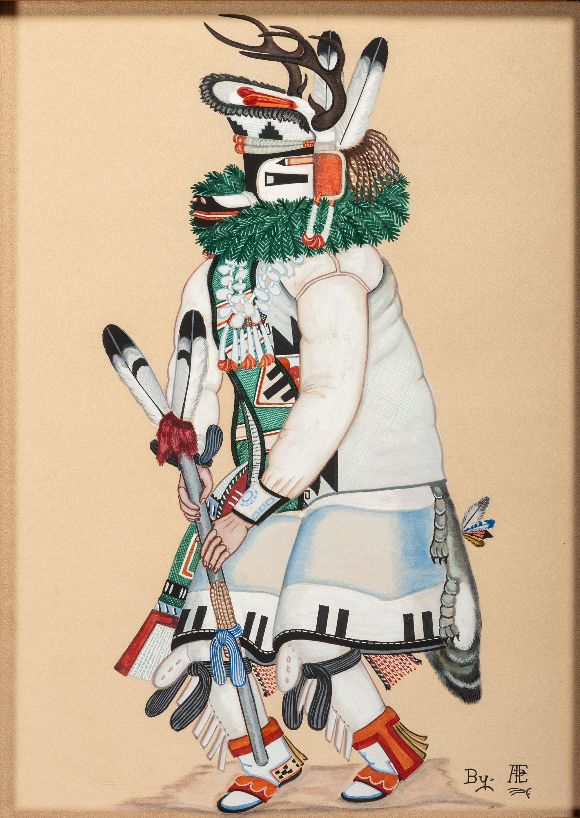 untitled, Katsina dancers, pair
