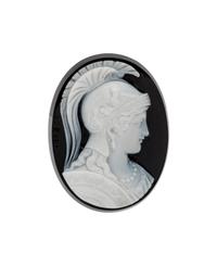 Luigi Rosi, Late Victorian, Sardonyx Athena Cameo