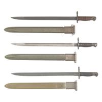 Group of Three US used M1913 and M1917 Bayonets