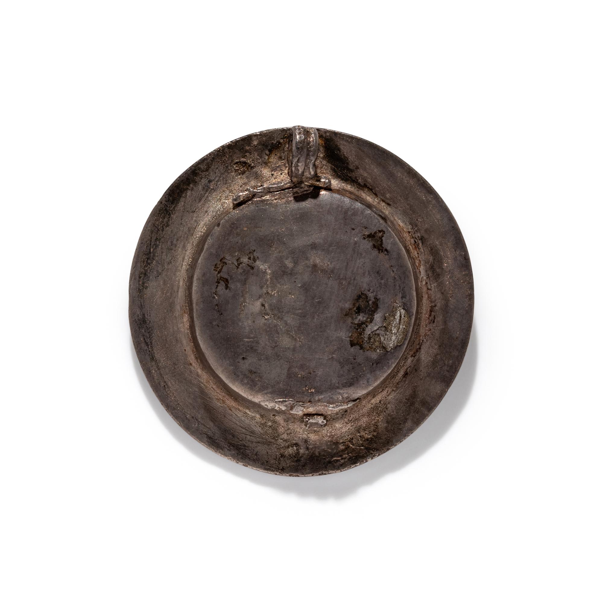 A Roman Gilt-Silver Bezel with the God Helios