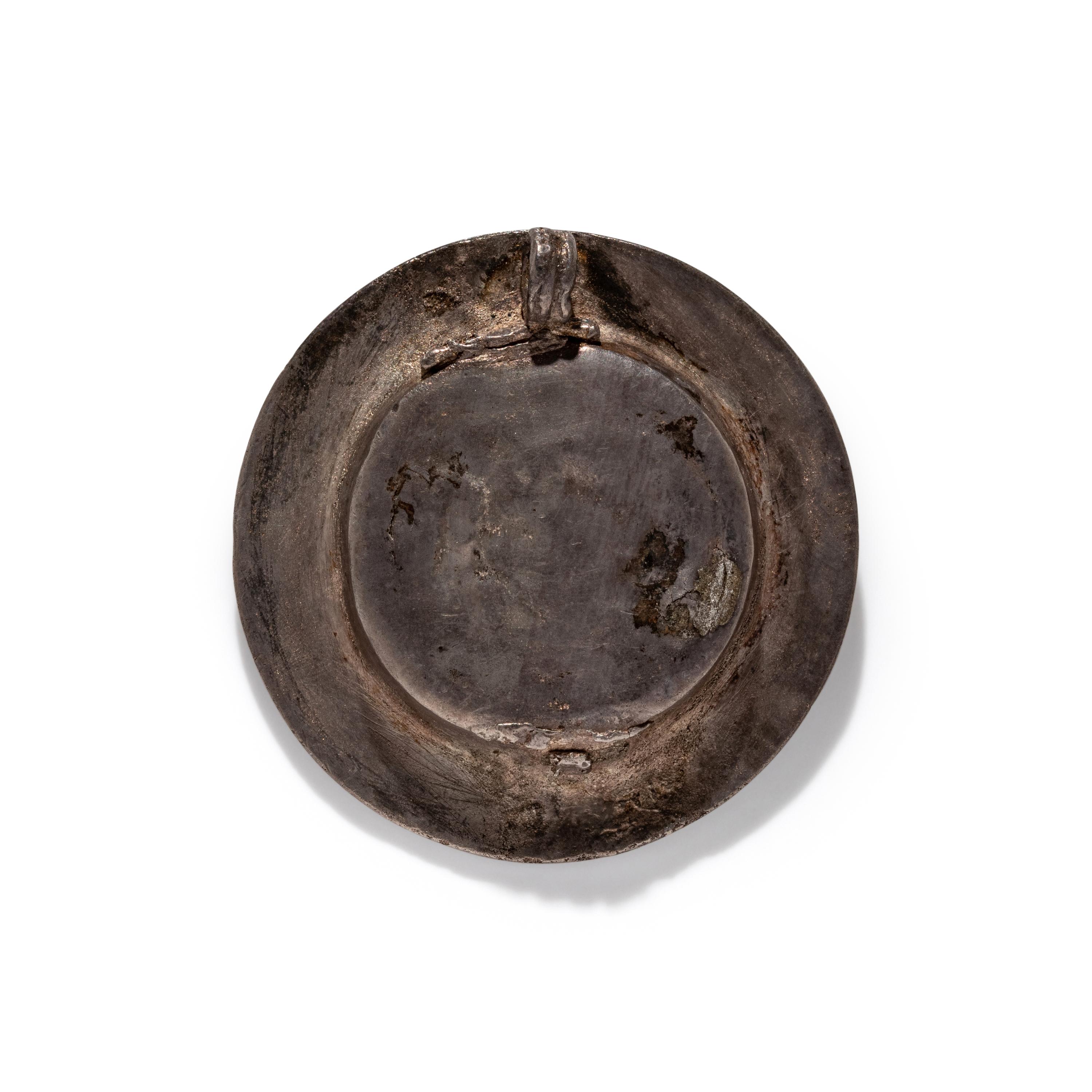 A Roman Gilt-Silver Bezel with the God Helios