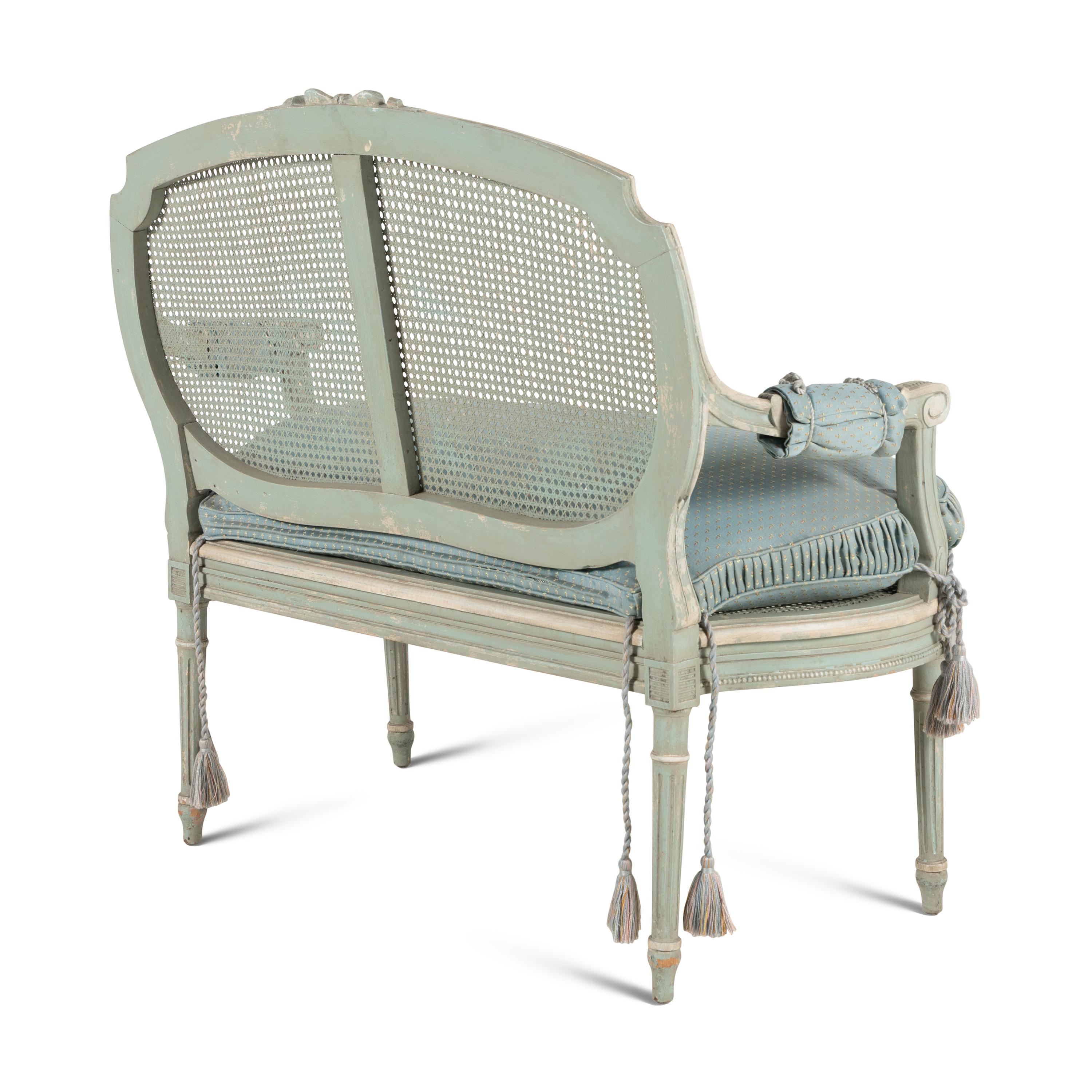 A Louis XVI Style Painted Settee