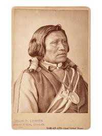 [NATIVE AMERICANS]. Cabinet card of Yamapi, A Runner for Ute Chief Ouray. Denver: W.G. Chamberlain.