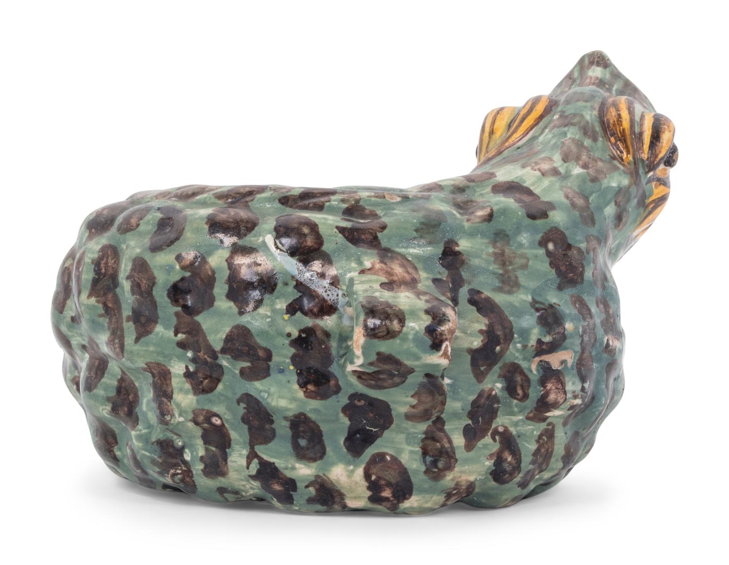 A Glazed Terra Cotta Serpent