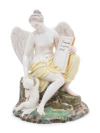 A Höchst Porcelain Figure of Clio