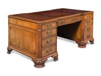 A George III Style Mahogany Pedestal Desk