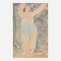 Abraham Walkowitz (American, 1878–1965) Isadora in Blue; together with a companion