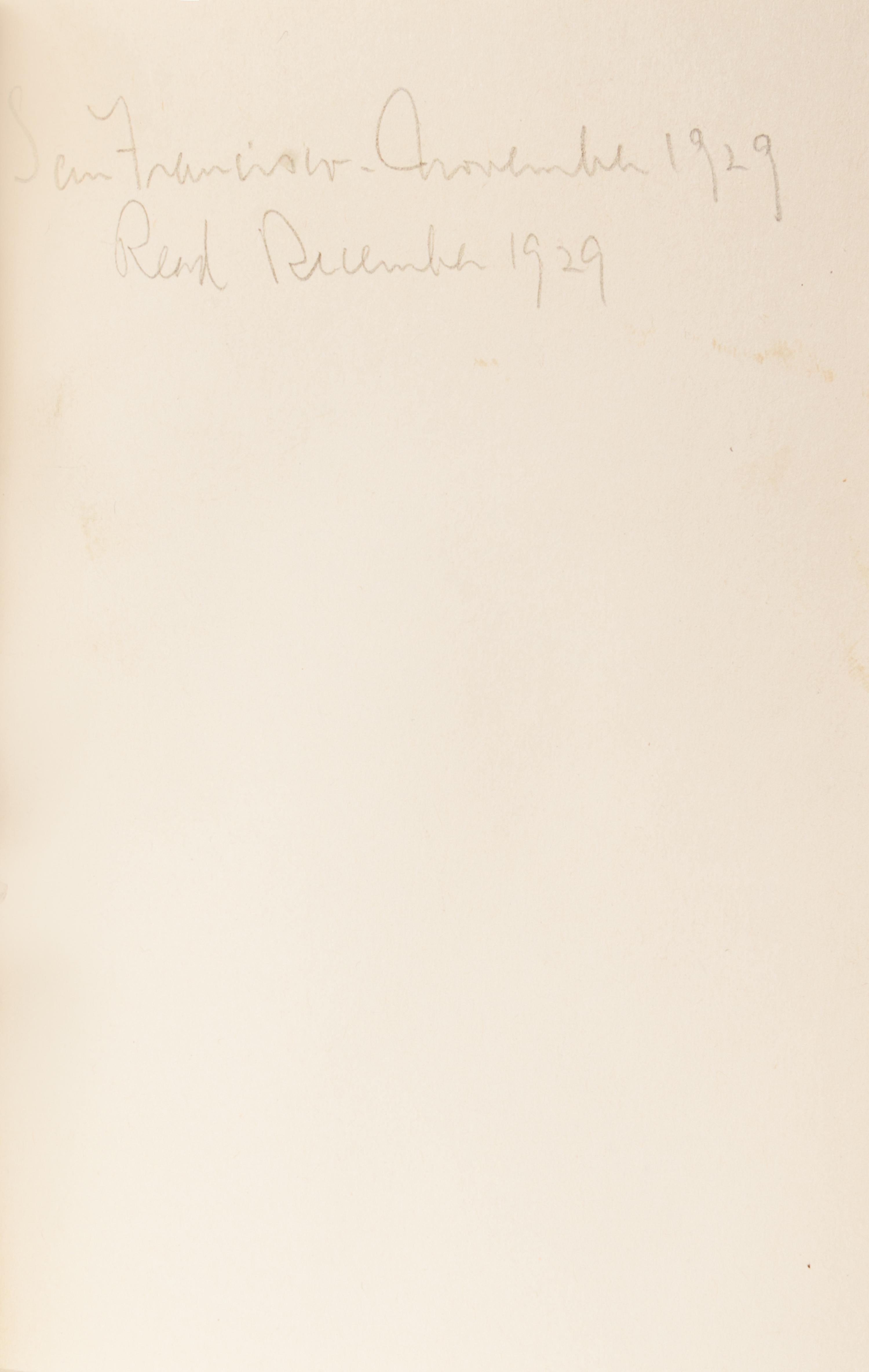HEMINGWAY, ERNEST. A Farewell to Arms. New York, 1929. First edition, first issue, first issue dust jacket.