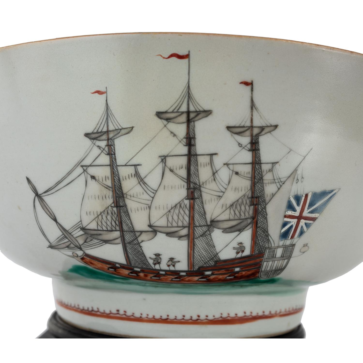 A Chinese Export Porcelain Center Bowl