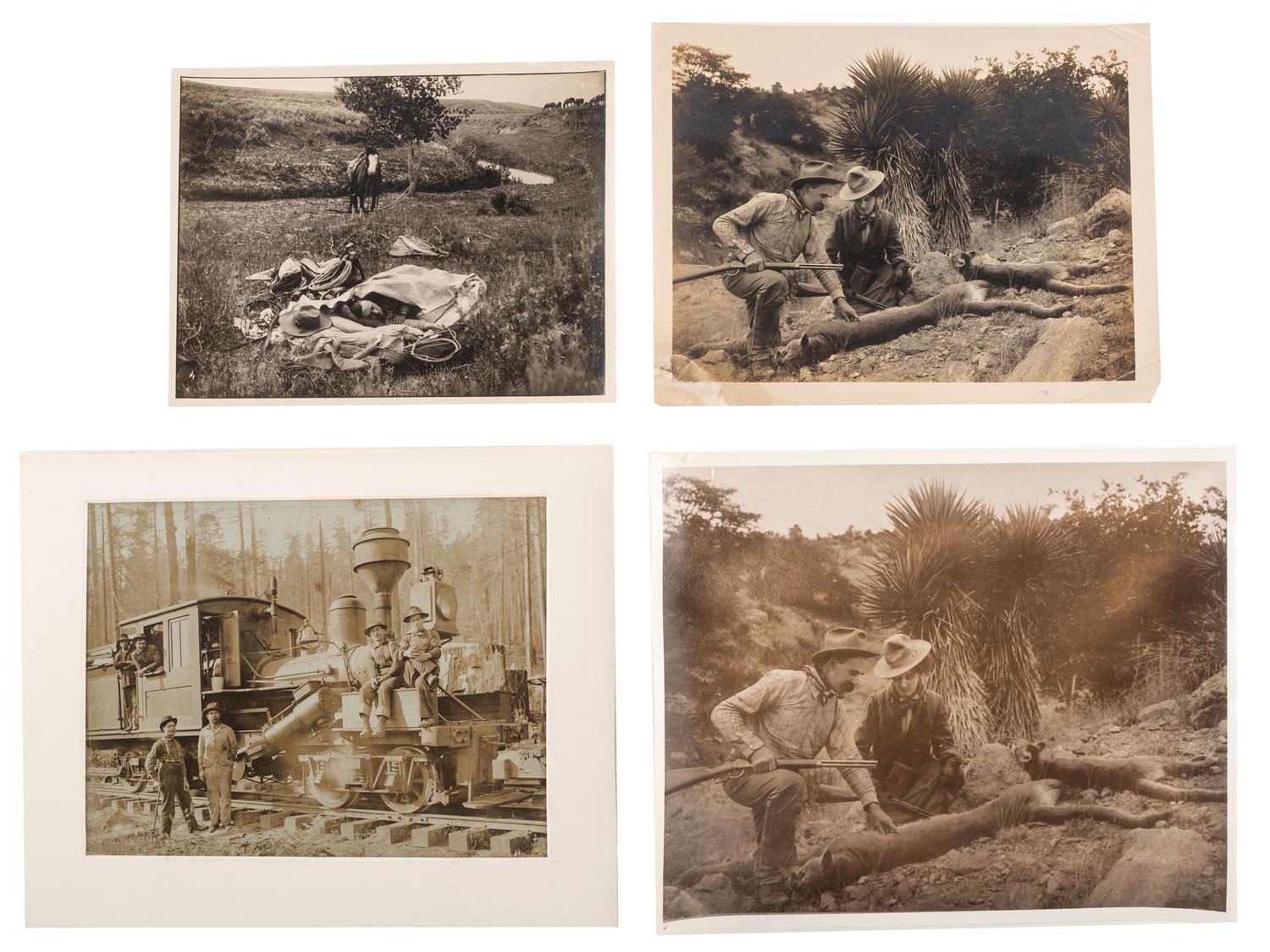 [WESTERN AMERICANA]. A group of western etchings, prints and photographs, and an 1890 manuscript letter detailing the incredible natural beauty of Wagon Wheel Gap, Colorado.