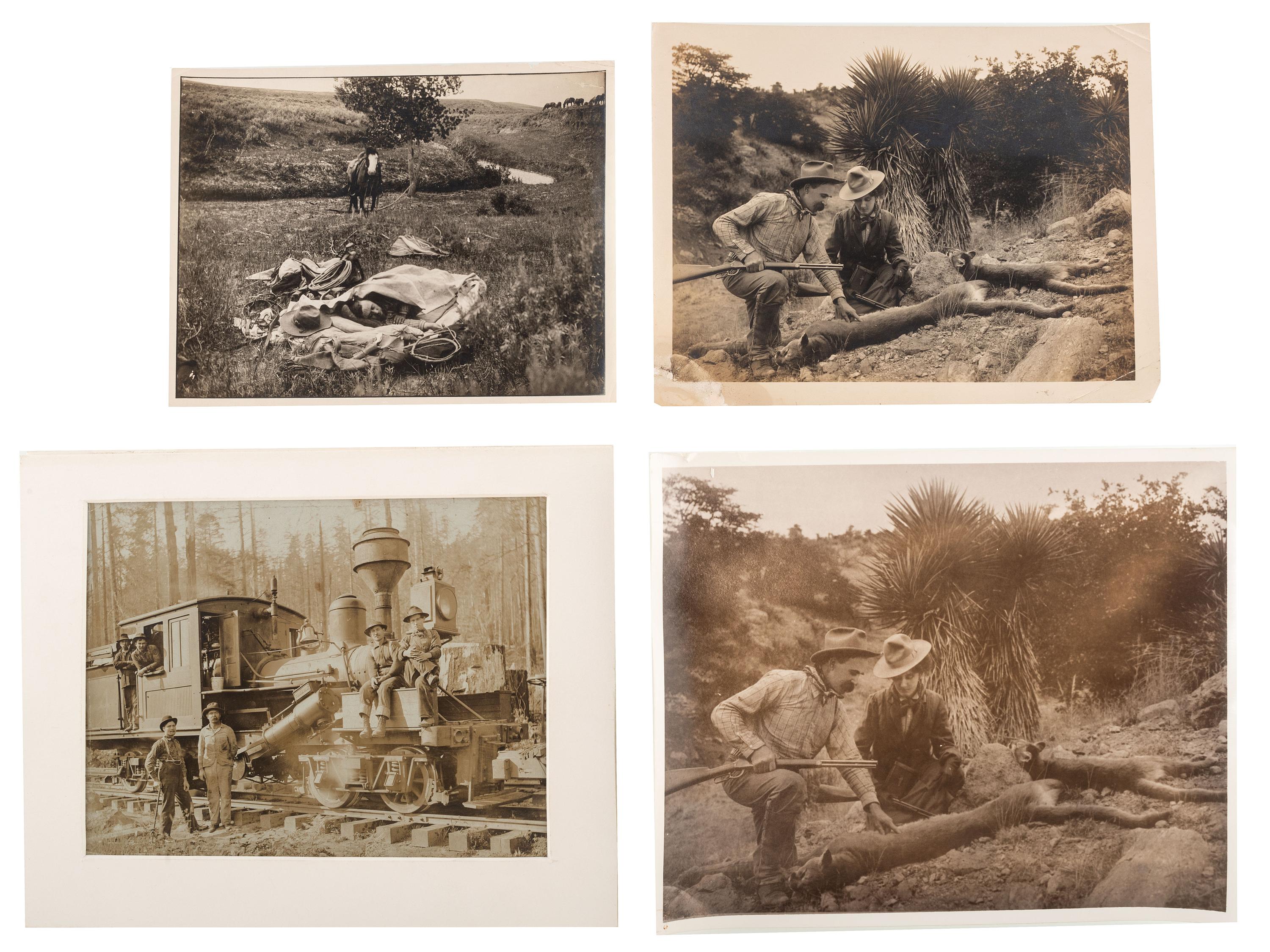 [WESTERN AMERICANA]. A group of western etchings, prints and photographs, and an 1890 manuscript letter detailing the incredible natural beauty of Wagon Wheel Gap, Colorado.