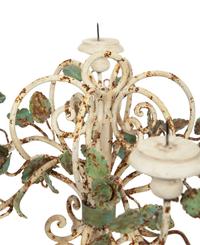 A Set of Three T ô le Peinte Six-Light Candelabra