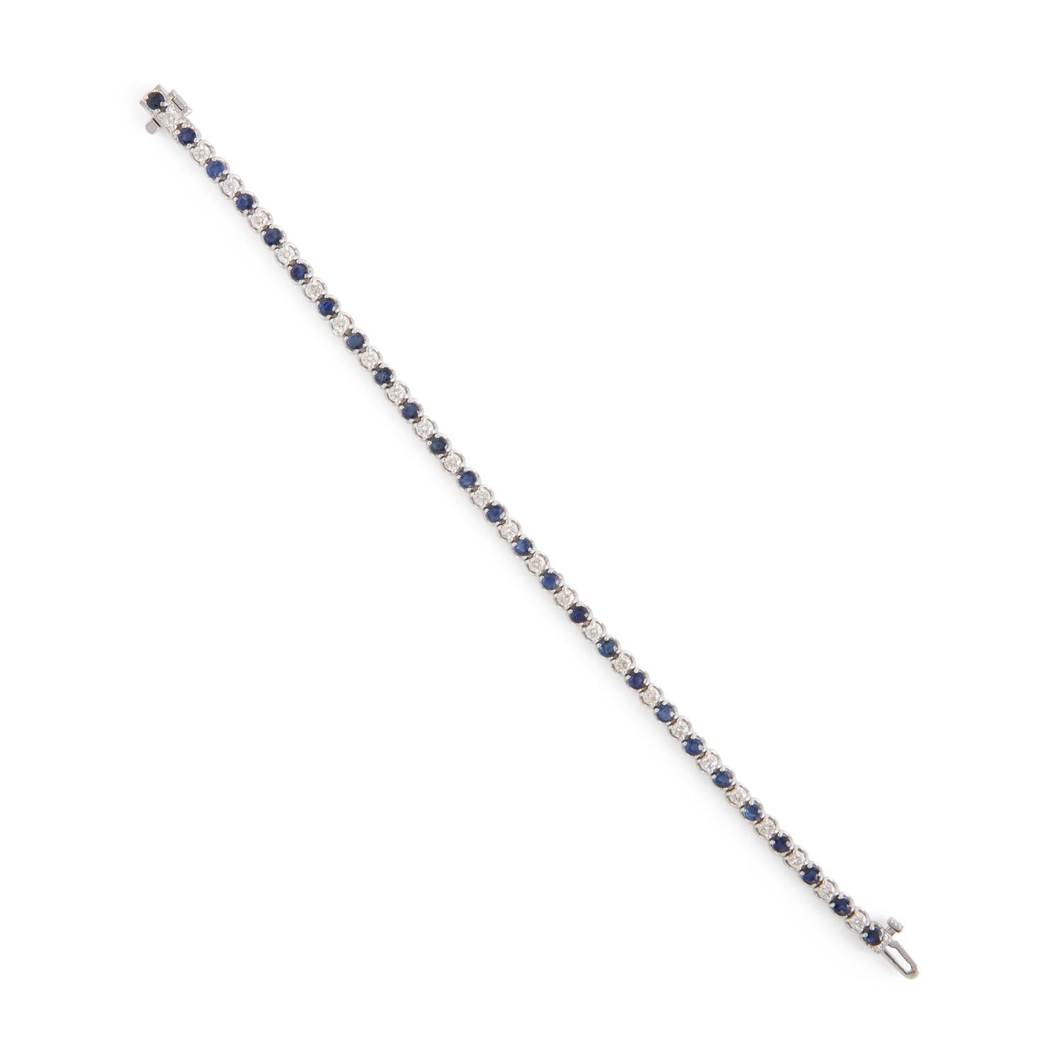 Sapphire and Diamond Bracelet