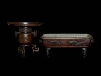 Two Japanese Bronze Articles