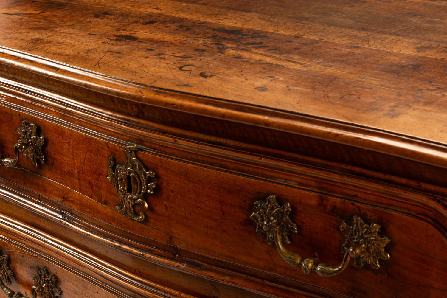 A French Provincial Walnut Chest of Drawers