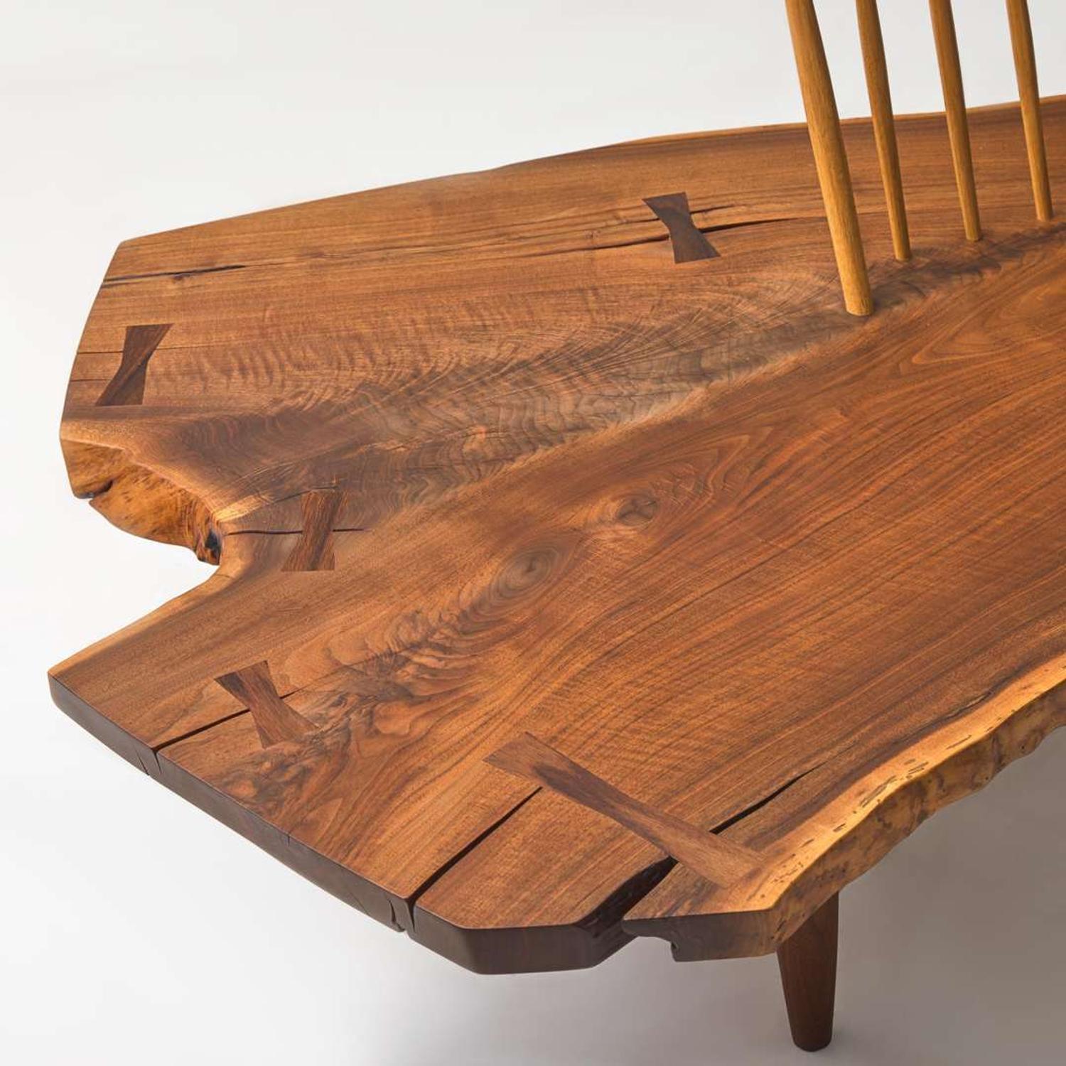 Mira Nakashima (American, b. 1942) Fine "Conoid" Bench, George Nakashima Woodworker, New Hope, Pennsylvania, 2007