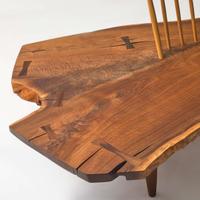 Mira Nakashima (American, b. 1942) Fine "Conoid" Bench, George Nakashima Woodworker, New Hope, Pennsylvania, 2007
