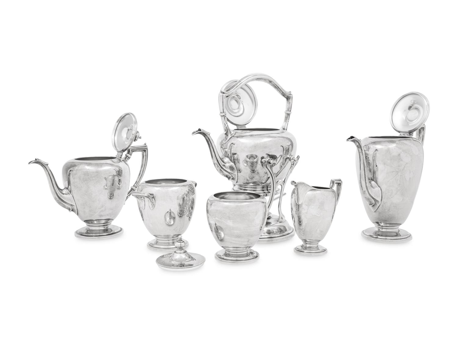 An American Silver Seven-Piece Tea and Coffee Service