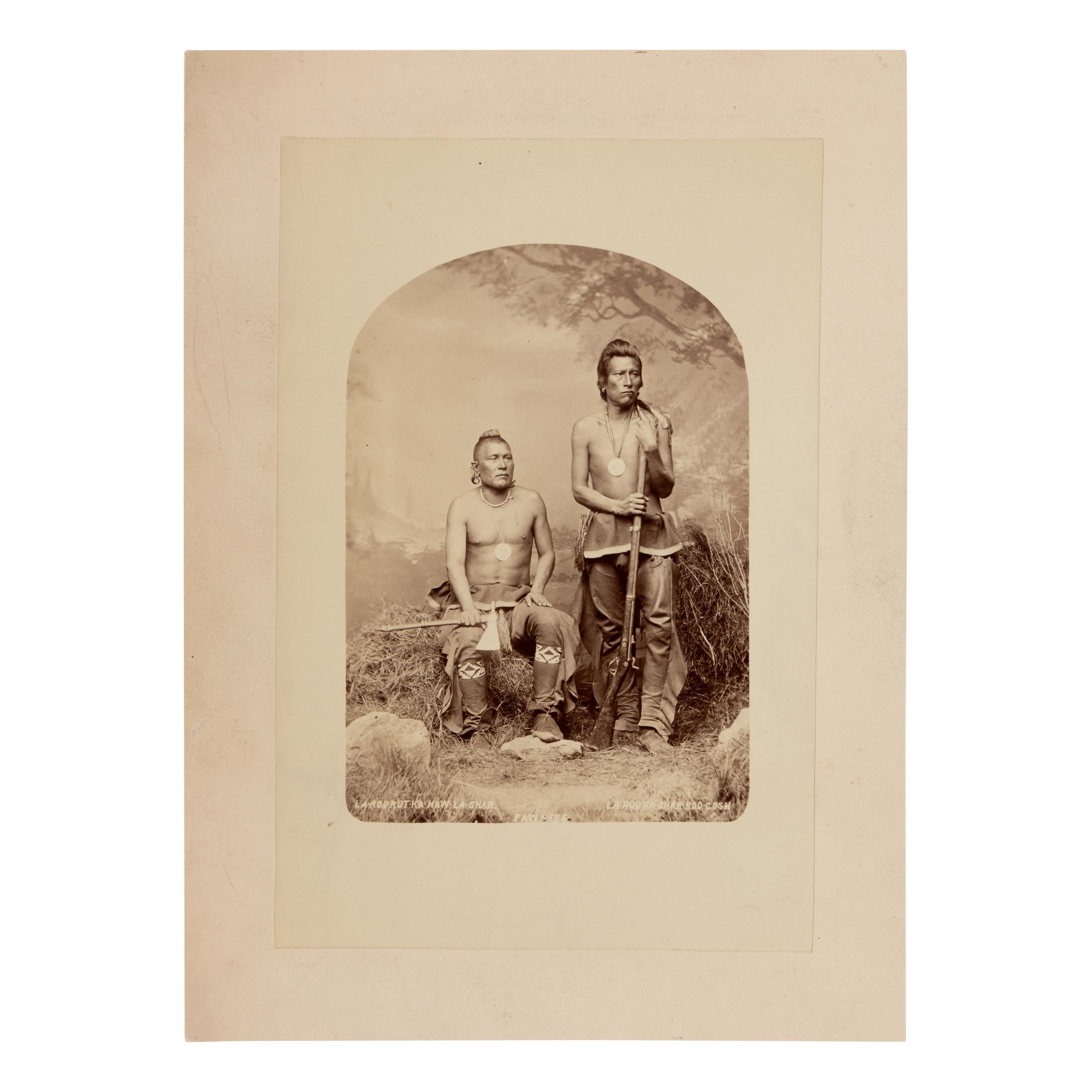 William Henry Jackson (American, 1843-1942) — Armed Pawnee Warriors