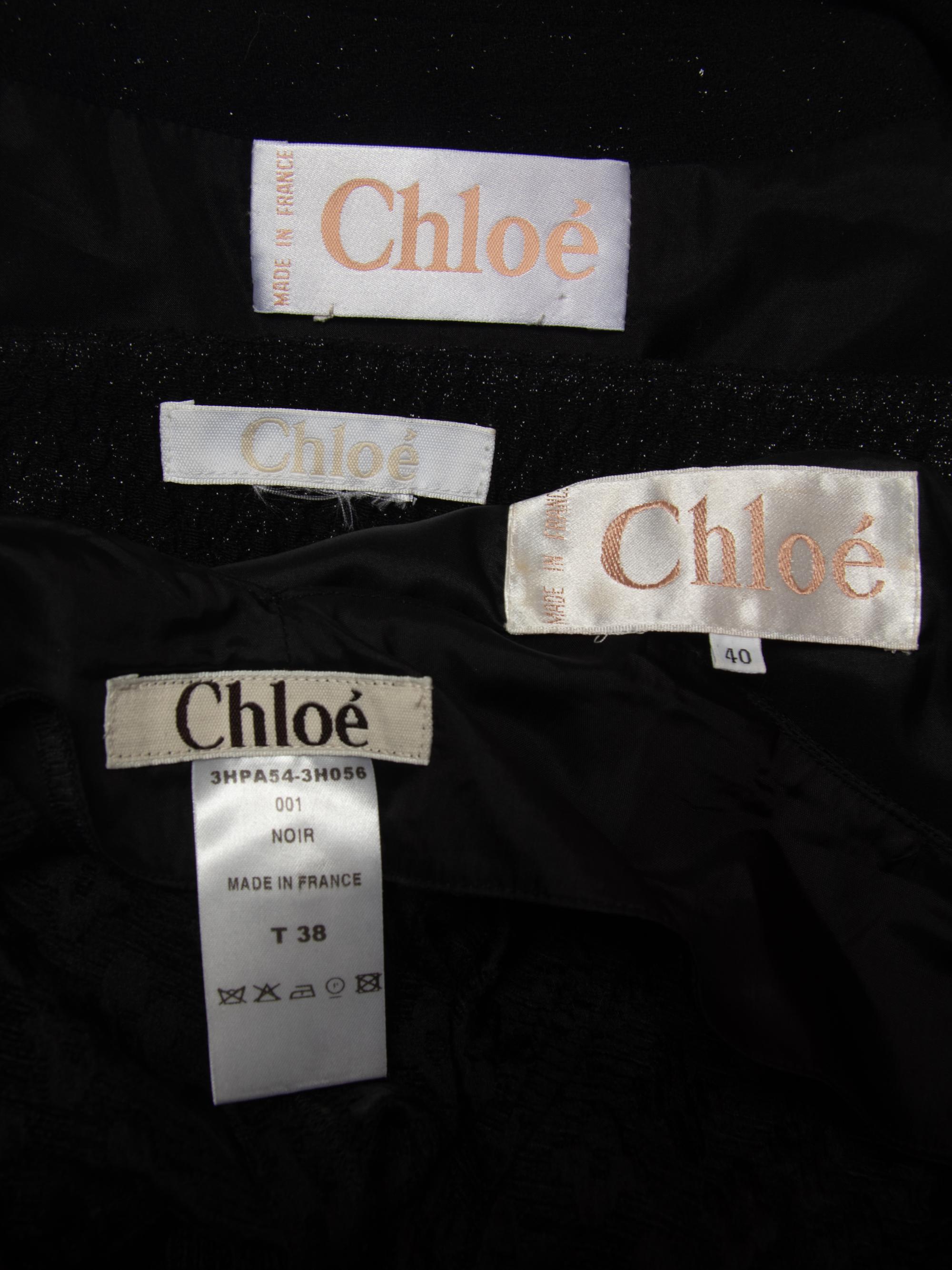 Two Chloé Suit Ensembles