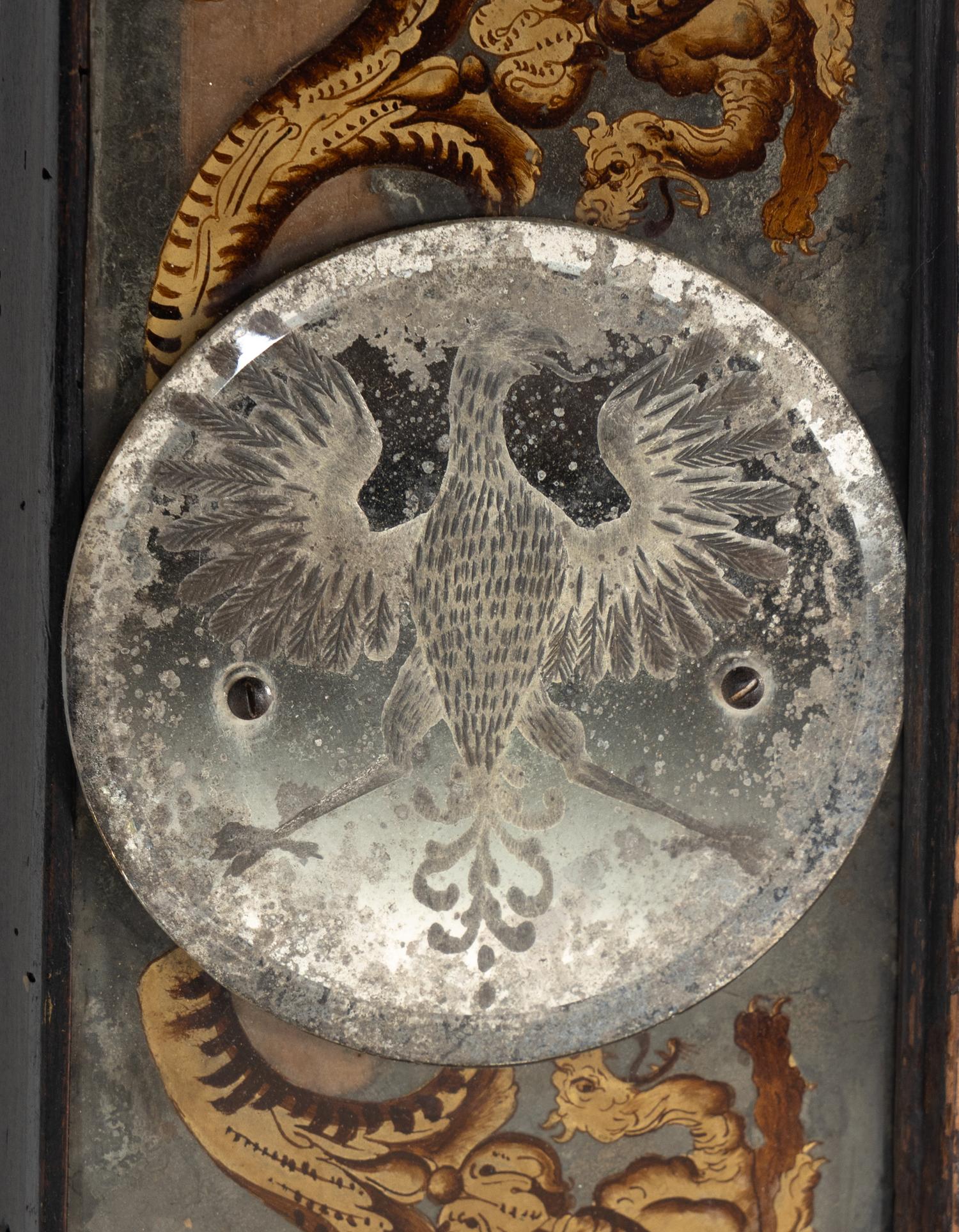 A Baroque Verre Eglomise Mirror