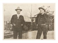 William F. "Buffalo Bill" Cody 3 photographs related to Buffalo Bill's Wild West, incl. "Sioux Princess" Julie Nelson. [ With: ] Photograph of Charlie Russell and friend.