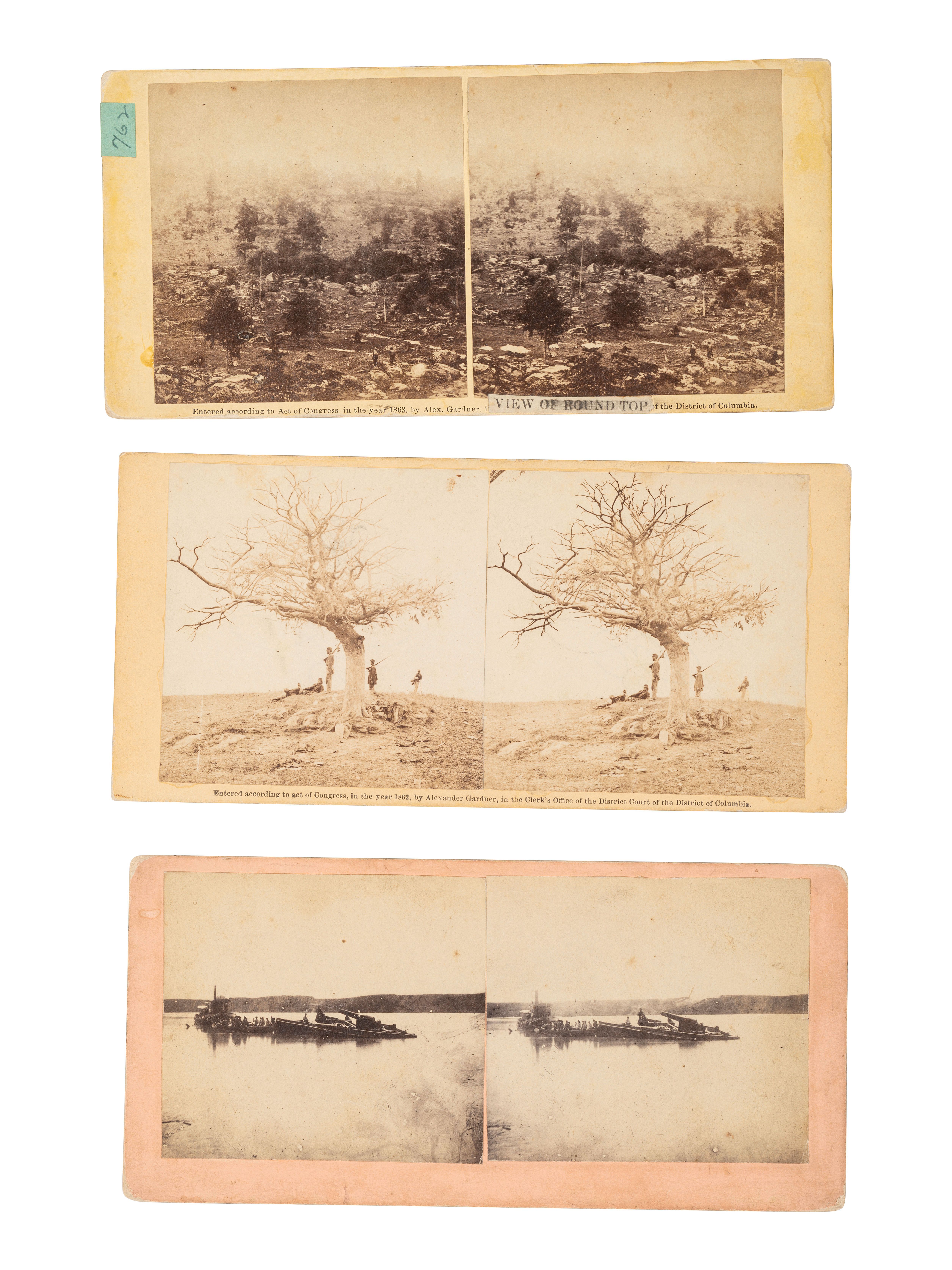 CIVIL WAR]. 21 assorted Civil War stereoviews published | Freeman's