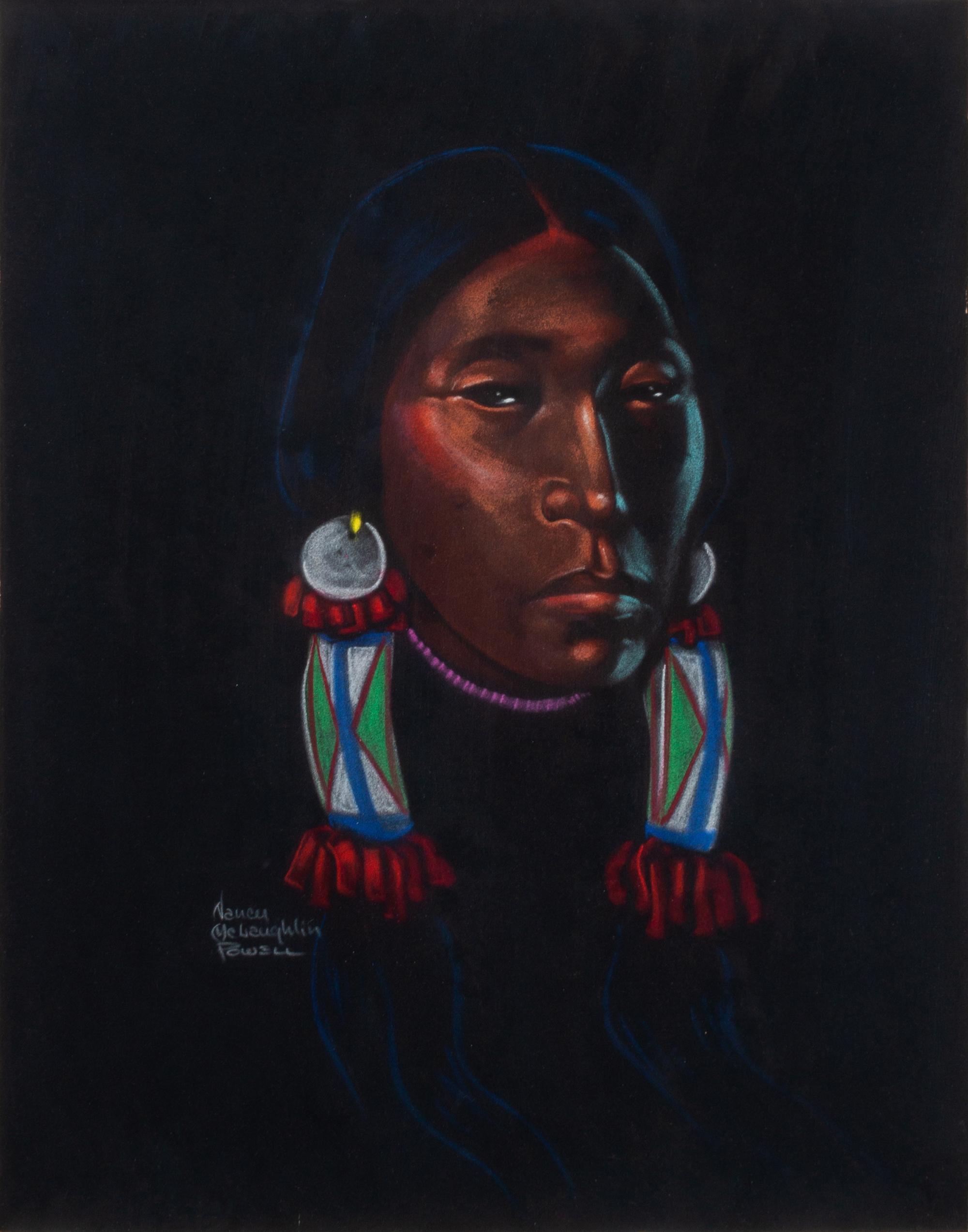 Untitled-Portrait of Blackfoot Warrior, Weasel Tail