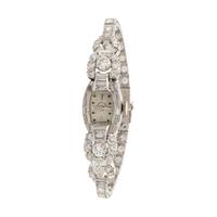 HAMILTON, PLATINUM AND DIAMOND WRISTWATCH