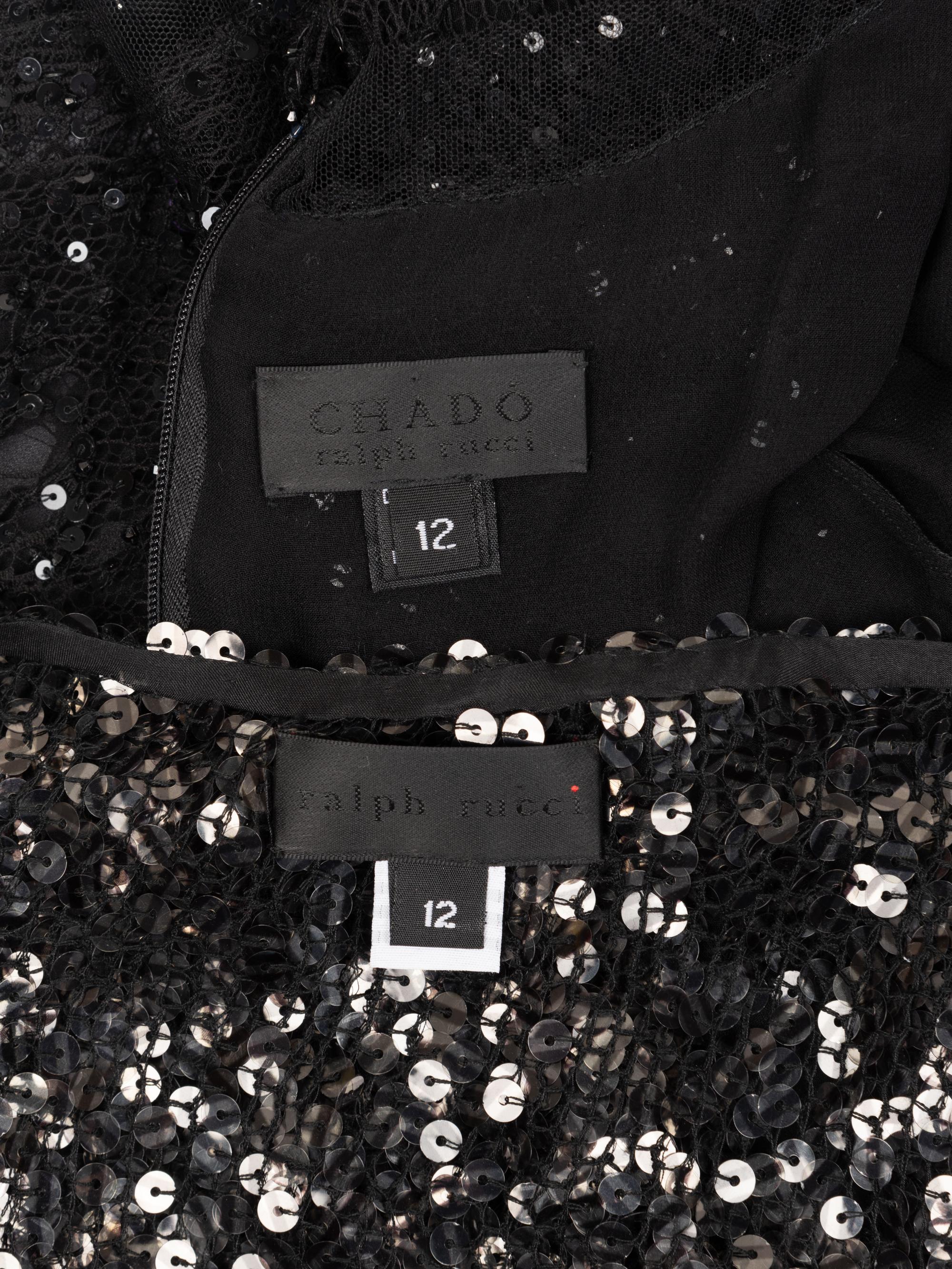 Two Ralph Rucci Sequined Items, 2000-10s