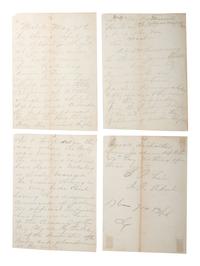 [CIVIL WAR - US NAVY]. LEE, Samuel Phillips (1812-1897). A group of 7 documents related to Rear Admiral Samuel P. Lee, incl. Vicksburg content and preparations for the Battle of Nashville.