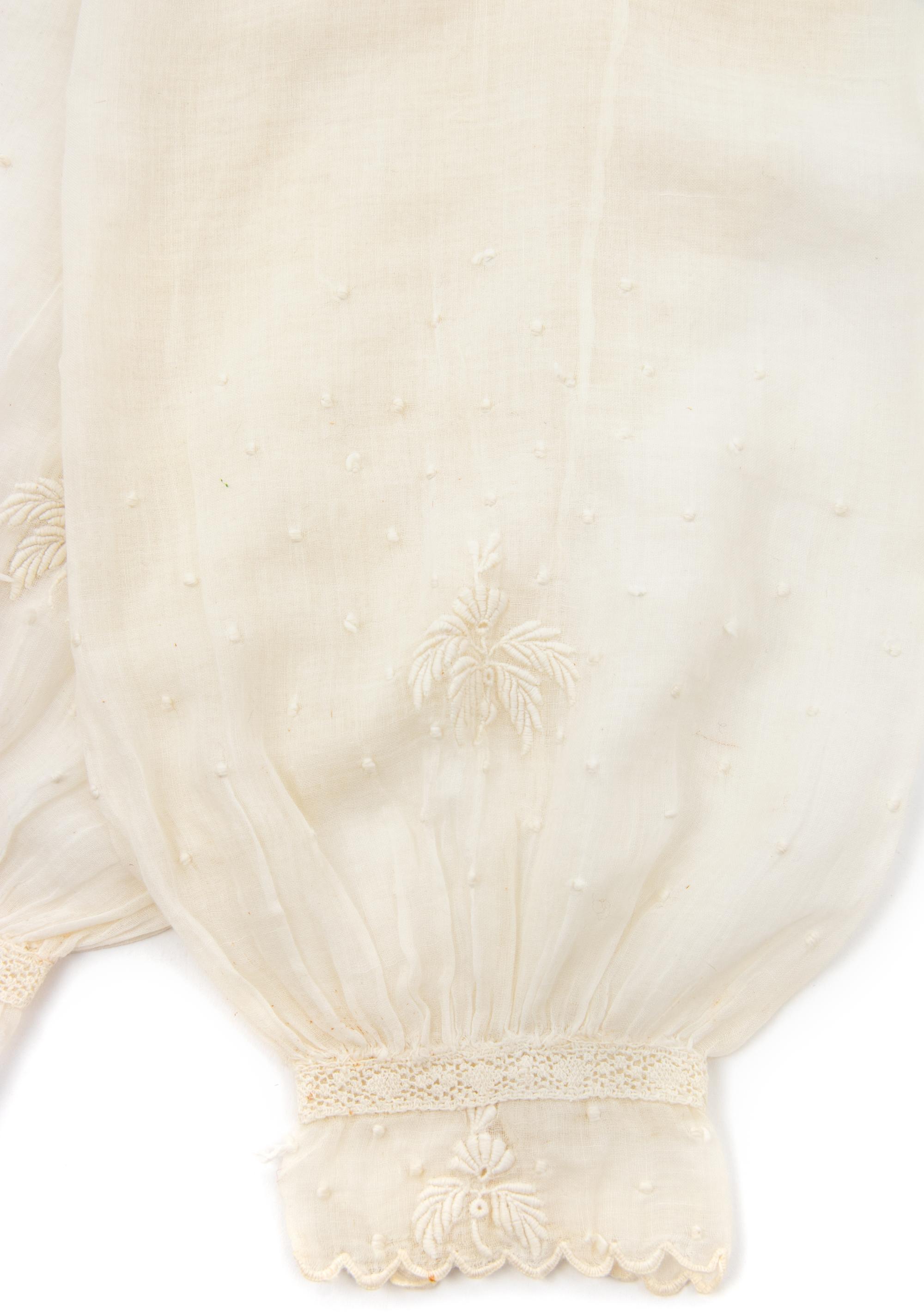 Collection of Four Sleeves, One Shawl, and One Dickey, 1840-90