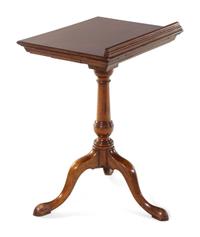 A Regency Rosewood Candle Stand and a Similar Mahogany Music Stand
