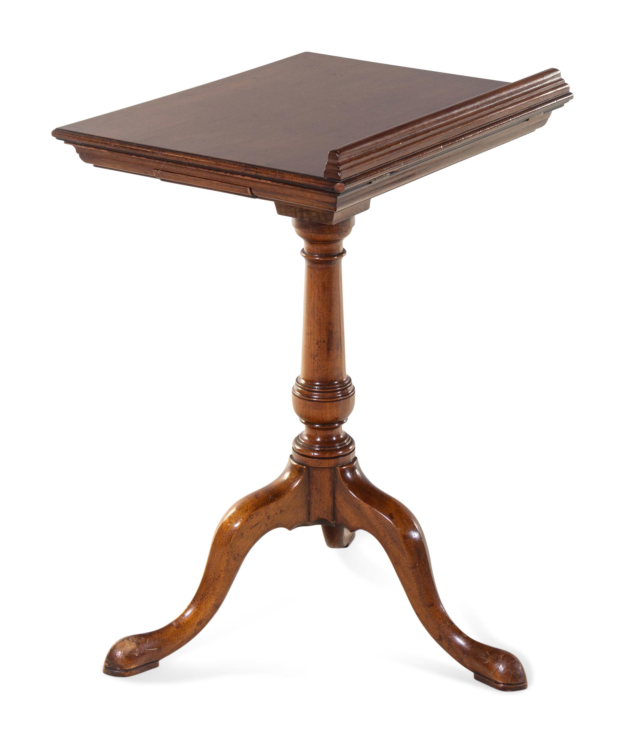 A Regency Rosewood Candle Stand and a Similar Mahogany Music Stand