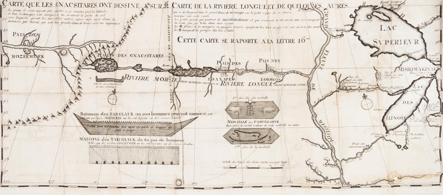 LA HONTAN, BARON. Voyages Du Baron De La Hontan dans L'Amerique Septentrionale.. Hague, 1705. 2 vols. w/maps.