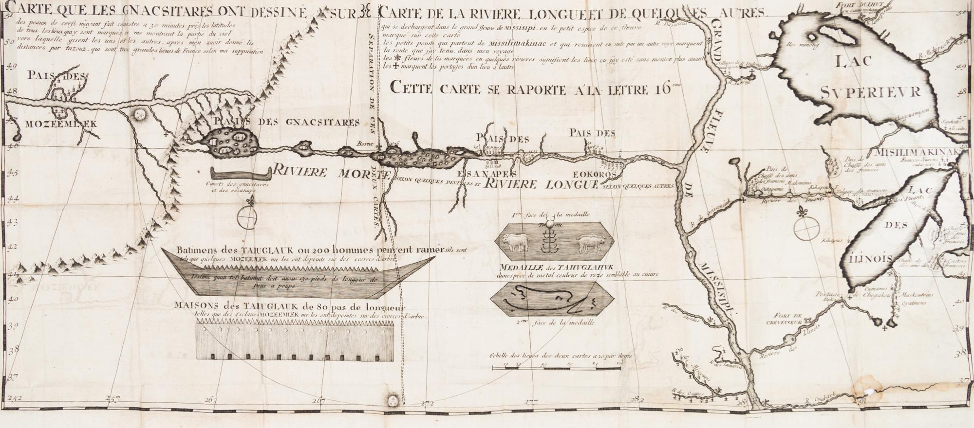 LA HONTAN, BARON. Voyages Du Baron De La Hontan dans L'Amerique Septentrionale.. Hague, 1705. 2 vols. w/maps.