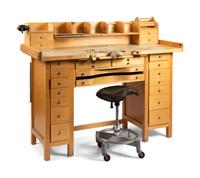 Jesse Monongya's Primary Personal Work Bench and Stool