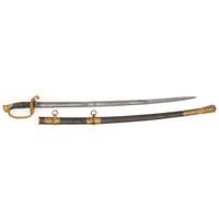 Ames U.S. Model 1850 Foot Officer's Sword Attributed to Medal of Honor Winner Captain George W. Corliss, Company C, 5th Connecticuit Volunteer Infantry