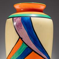 Clarice Cliff (English, 1899–1972) — Two Comet pattern Vases