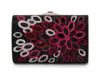 Judith Leiber Pink Flower Minaudière Clutch