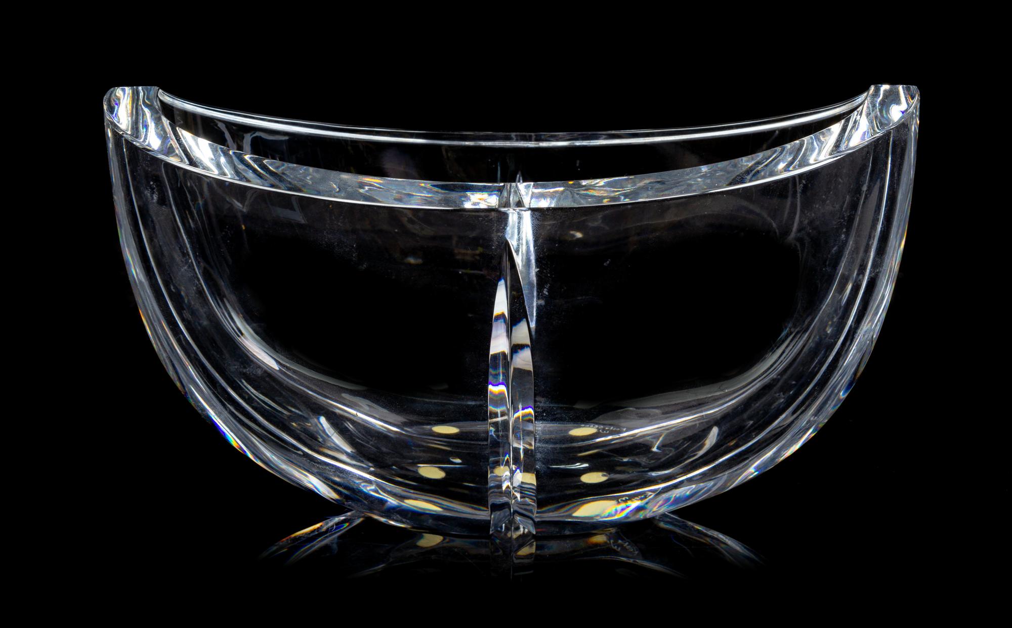 Kosta Boda Late 20th Century glass bowl etched signature…
