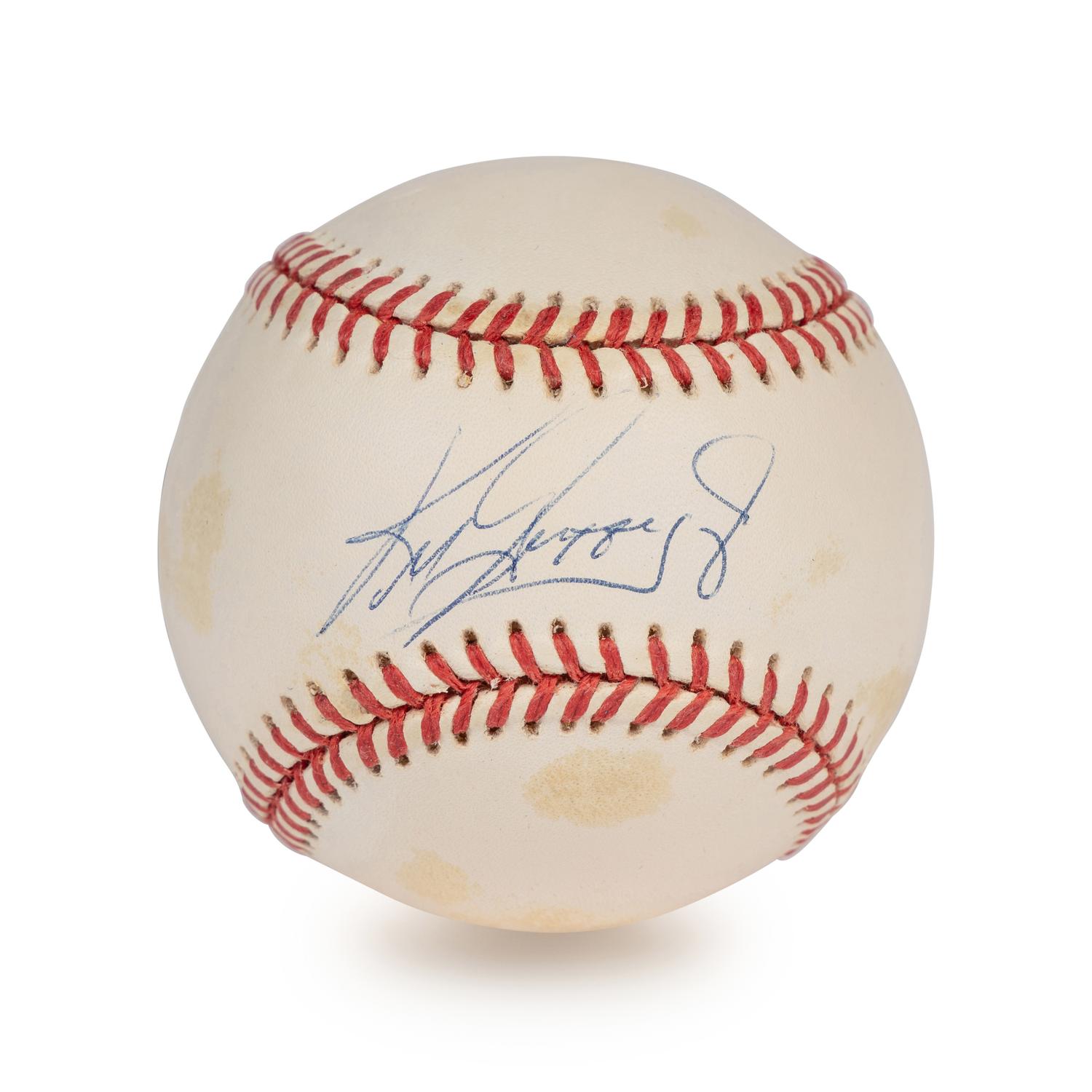 A Vintage Ken Griffey Jr. Single Signed Autograph Baseball (Beckett Authentication Services Certified),