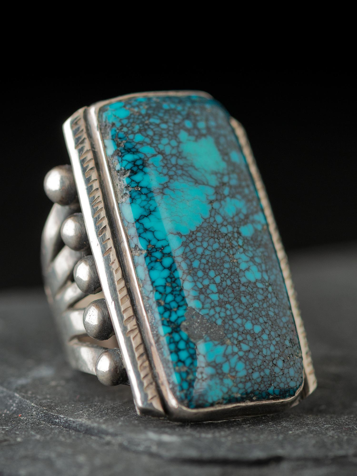 Navajo Silver and Turquoise Ring