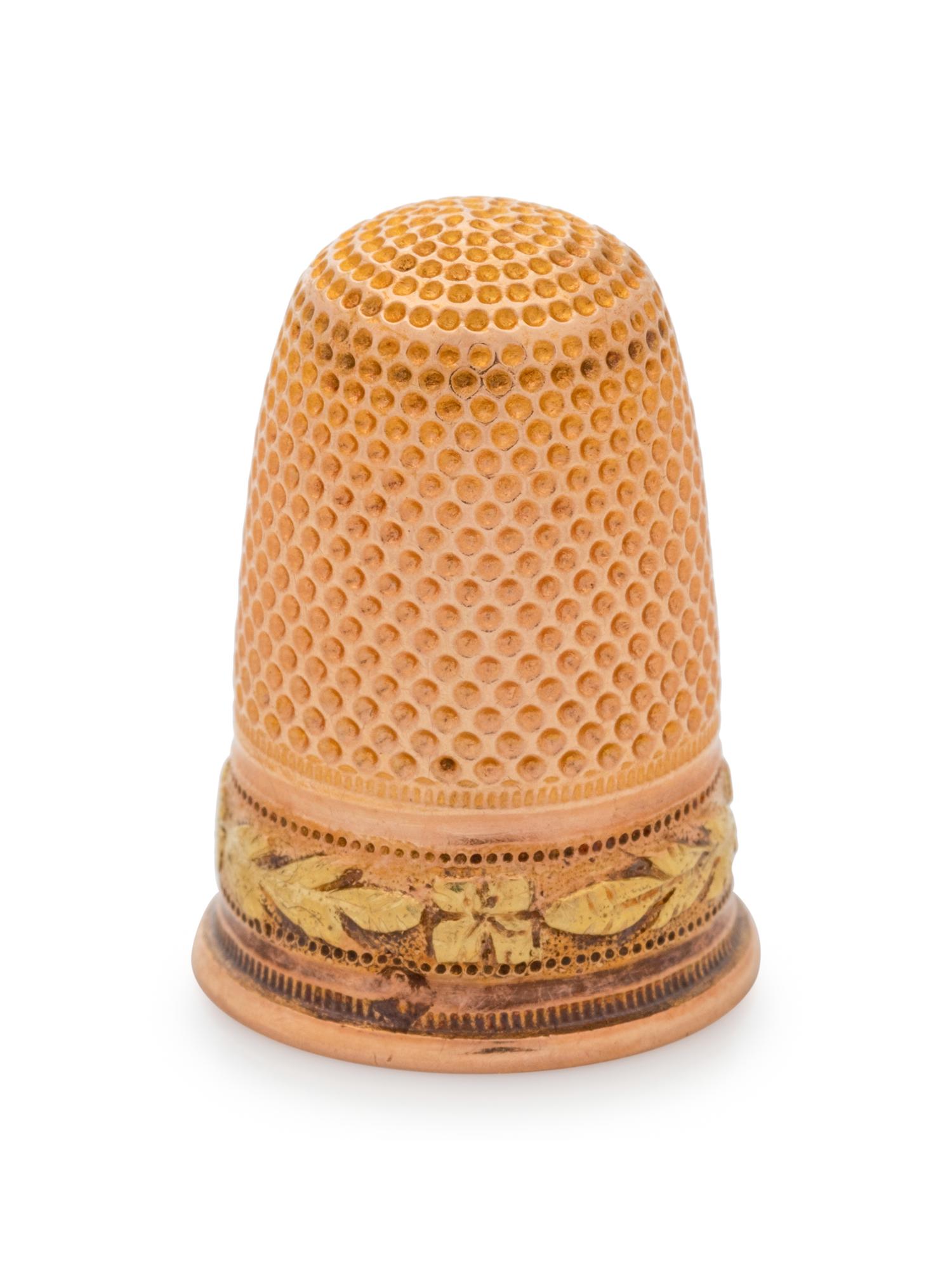 A French Vari-Colored Gold Thimble