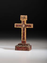 Spanish Colonial Painted Cross