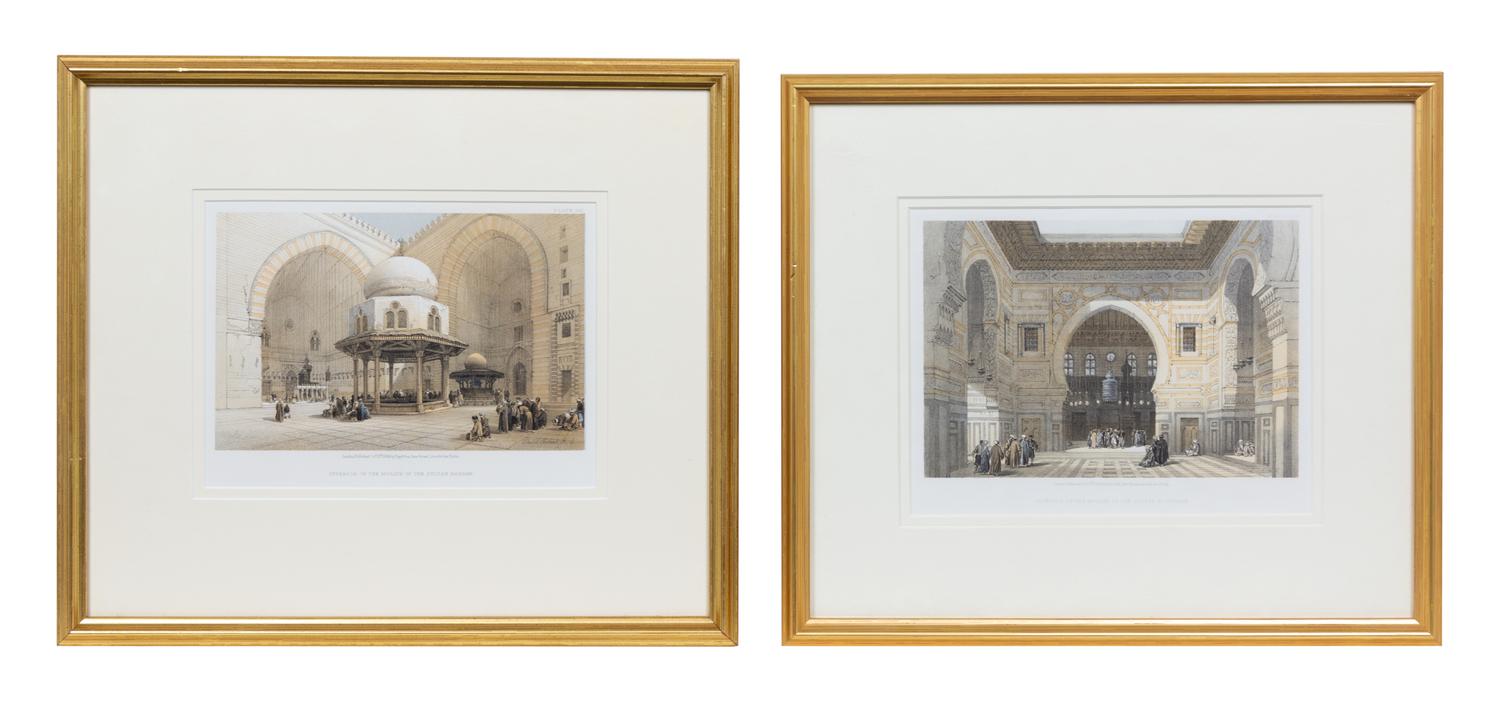 ROBERTS, David (1796-1864). A group of 15 small-format lithograph prints from "The Holy Land", including: