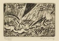 Karl Schrag, (American, 1912–1995), Rainstorm