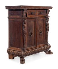 An Italian Baroque Walnut Cabinet