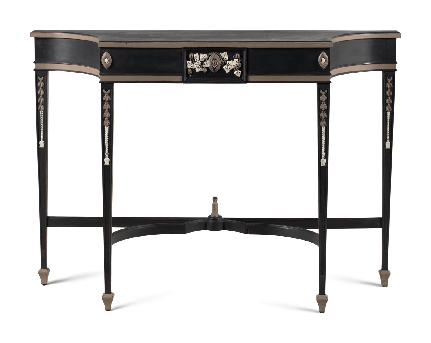 A Neoclassical Style Painted Console Table